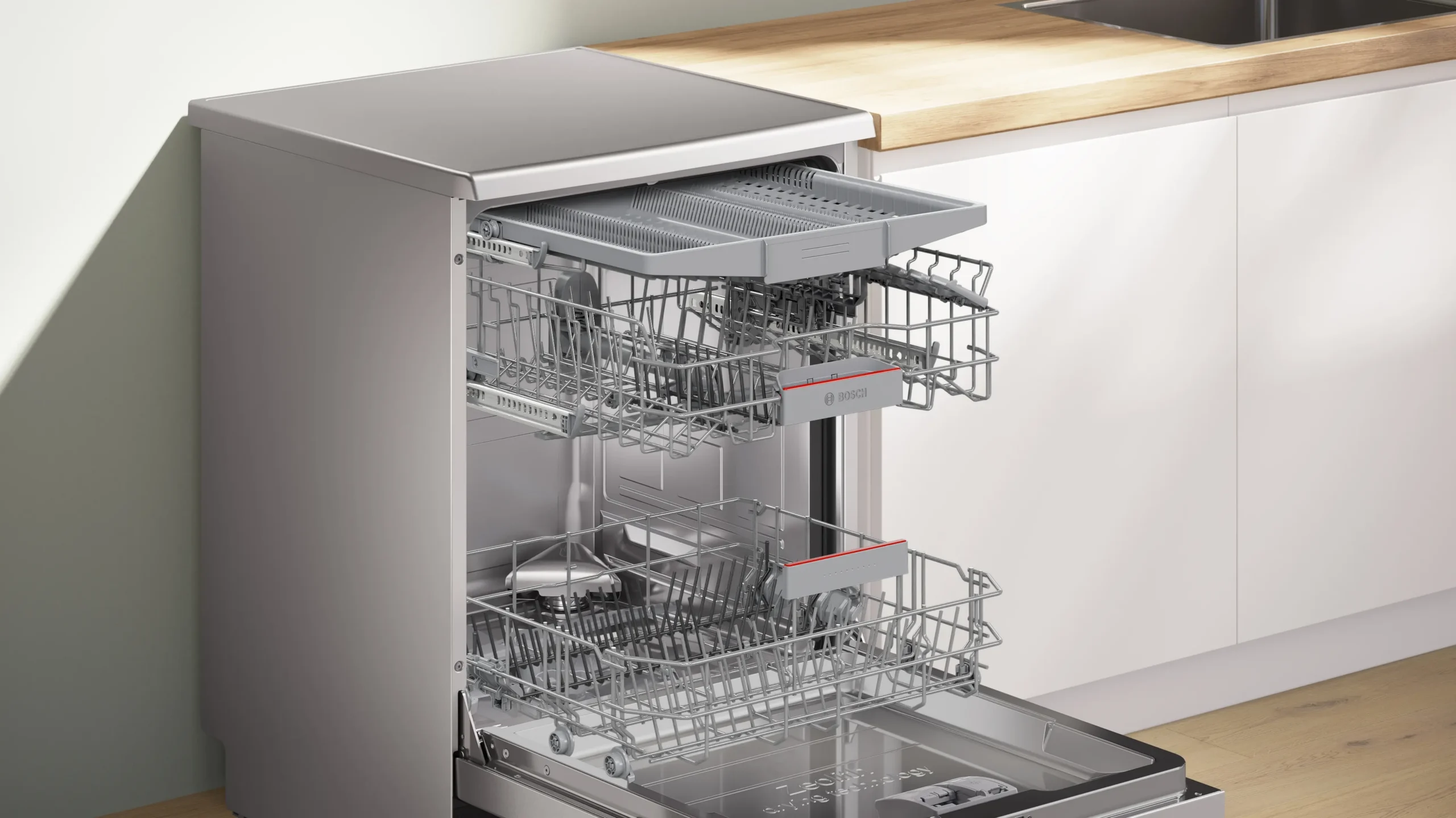 Bosch - SMS6ZCI10G - Freestanding Brushed Steel Dishwasher - Image 7