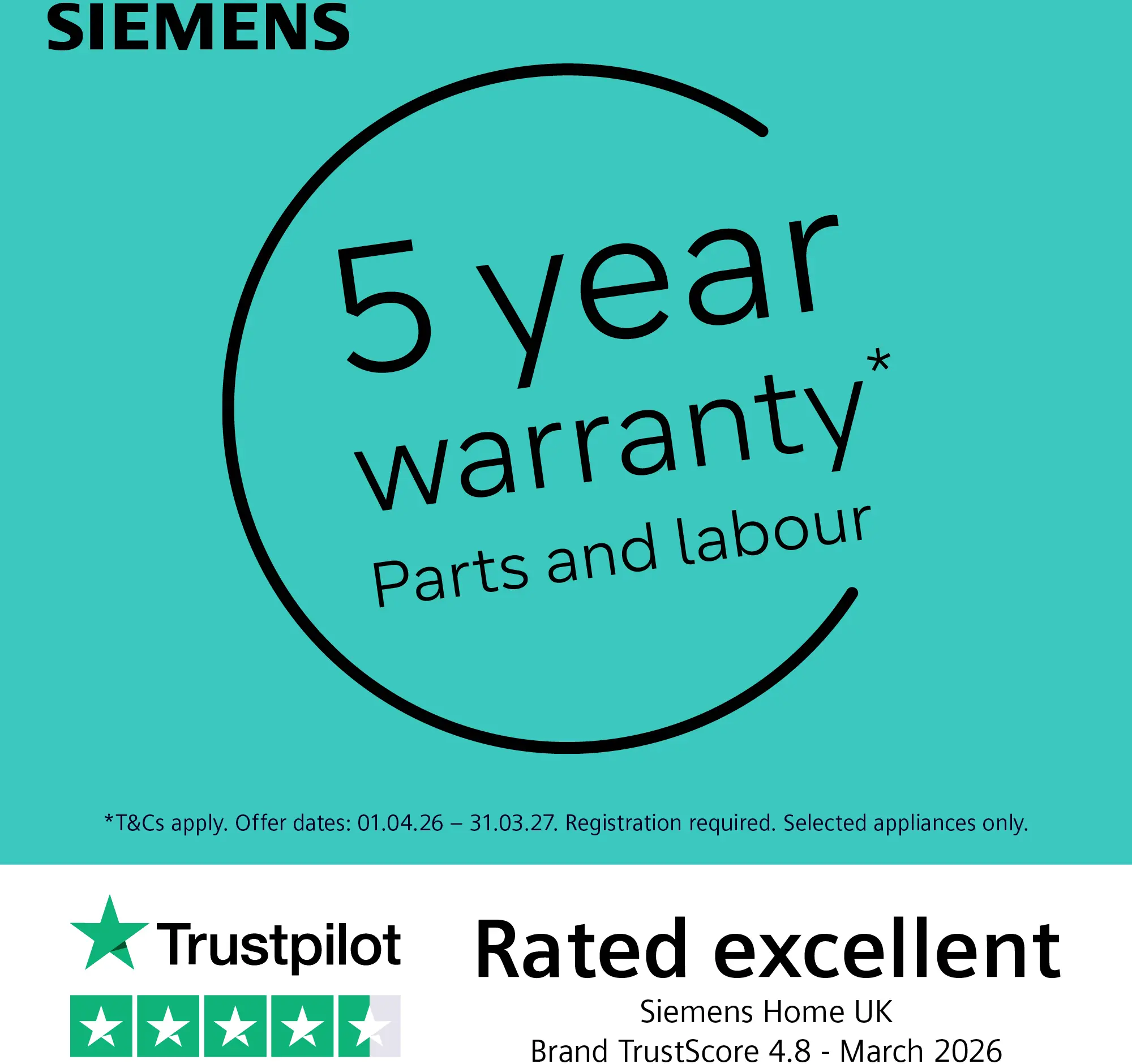 Siemens - WG66B2A1GB - Freestanding Washing Machine 11KG - Image 8